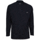 MCR Safety Flame Resistant Long Sleeve Henley Shirt, 100% Cotton, Navy, XL, H1NXL