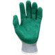MCR Safety NXG 10 Gauge Gray Cotton Polyester Work Gloves w/Green Nitrile Palm &amp; Fingers, Green/Gray, 2XL, FT350XXL