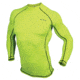 MCR Safety FlexTuff Thermal Long Sleeve Shirt, Stretch, Flat Sewn Seams, Lime, 3X, LFTU708X3