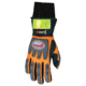 MCR Safety ForceFlex Mechanics Work Gloves, Thinsulate Lined for Warmth, Rough Reinforced Clarino Leather Padded Palm, Wind and Water Resistant, Black and Gold, XX - Large, HV200XXL