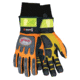 MCR Safety ForceFlex Mechanics Work Gloves, Thinsulate Lined for Warmth, Rough Reinforced Clarino Leather Padded Palm, Wind and Water Resistant, Black and Gold, XX - Large, HV200XXL