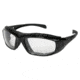 MCR Safety HDX1 Series Safety Glasses, UV-AF Anti-Fog Coating, Removable Elastic Strap, Clear, One Size, HDX110AF