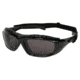 MCR Safety HDX1 Series Safety Glasses, UV-AF Anti-Fog Lens Coating, Removable Elastic Strap, Gray, One Size, HDX112AF