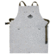 MCR Safety Heavy Weight Leather Welding Apron, Center Bib Divided Front Pocket, 24in x 30in, Gray, One Size, 38130MW