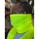 MCR Safety Hi-Vis Neck Gaiters, Single Layer 100% Poly, Lime, One Size, HVG8