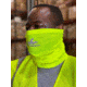 MCR Safety Hi-Vis Neck Gaiters, Single Layer 100% Poly, Lime, One Size, HVG8