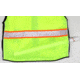 MCR Safety Hi Vis Reflective Safety Vest, ANSI 107 Type R Class 2, 3in Silver Reflective, Zipper Front Closure, Back Plan Pocket, Solid Front Mesh Back, Fluorescent Lime, XL, PSURVCL2LSXL