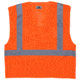 MCR Safety CL2MOL Hi Vis Reflective Safety Vest, ANSI Type R Class 2, Mesh with 2in Silver Stripes, Breakaway Design with Hook and Loop Closures, Fluorescent Orange, M, CL2MOL