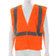 MCR Safety CL2MOL Hi Vis Reflective Safety Vest, ANSI Type R Class 2, Mesh with 2in Silver Stripes, Breakaway Design with Hook and Loop Closures, Fluorescent Orange, M, CL2MOL