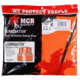 MCR Safety Hi Vis Reflective Safety Vest, ANSI Type R Class 2, Mesh with 2in Silver Stripes, Hook and Loop Front Closure, Fluorescent Orange, XL, VCL2MOXL