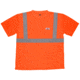 MCR Safety Hi Vis Safety Work T-Shirts, Soft Poly Birdseye Mesh, Short Sleeve and Tagless Design, ANSI 107 Type R Class 2, Fluorescent Orange, 3X, STSCL2MOX3