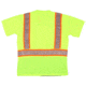 MCR Safety Hi Vis Safety Work T-Shirts, Soft Poly Birdseye Mesh, Short Sleeve and Tagless Design, ANSI 107 Type R Class 2, Lime, M, FFSTC2SLM