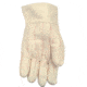 MCR Safety Hot Mill Work Gloves, 24oz Cotton Fabric, Nap-In, 2.5in Band Top and Knuckle Strap, Recycled Liner, Regular Weight, Natural, Large, 9124KI