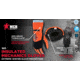 MCR Safety Insulated Mechanics Gloves, 200 gram Thinsulate Lining, MAXGrid Material Palm, Inner Elastic Snow and Ice Cuff, Black/Hi-Vis Orange, X - Large, 983XL