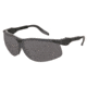 MCR Safety Klondike KD5 Series Safety Glasses, Soft Secure TPR Nose Piece, Adjustable Ratcheting Temples, Gray, One Size, KD512