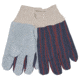 MCR Safety Knit Wrist Clute Pattern Palm Lined Economy Split Leather Palm Work Gloves, Gray, Large, 1040