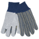 MCR Safety Knit Wrist Clute Pattern Palm Lined, Select Split Leather Palm Work Glove, Gray, Large, 1150