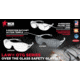 MCR Safety Law OTG Over the Glass Safety Glasses, Anti-Fog Lens with Temples, TPR Temple Inserts, Gray, One Size, OG112AF