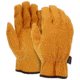 MCR Safety Leather Driver Work Gloves, Gold Synthetic Leather with Grain Pigskin Texture, Keystone Thumb, Beige, Small, 3720S