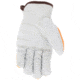 MCR Safety Leather Drivers Cut Resistant Work Gloves, Grain Goatskin Leather with DuPont Kevlar Liner, Keystone Thumb, White, Small, 36136KDPS