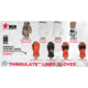 MCR Safety Insulated Mechanics Gloves, 200 gram Thinsulate Lining, MAXGrid Material Palm, Inner Elastic Snow and Ice Cuff, Black/Hi-Vis Orange, X - Large, 983XL