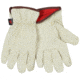 MCR Safety Leather Drivers Insulated Work Gloves, Premium Grade Grain Pigskin Leather, Fleece Lined and Keystone Thumb, Beige, Small, 3450S