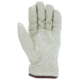 MCR Safety Leather Drivers Insulated Work Gloves, Premium Grade Grain Pigskin Leather, Fleece Lined and Keystone Thumb, Beige, Small, 3450S