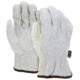 MCR Safety Leather Drivers Work Gloves, CV Grade Cow Grain Palm with Split Leather Back, Keystone Thumb, Beige, Small, 32057S