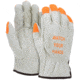 MCR Safety Leather Drivers Work Gloves, CV Grade Grain Pigskin, Fingertips and Watch Your Hands Logo, Keystone Thumb, Beige, Medium, 3413HVIM