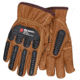 MCR Safety Leather Drivers Work Gloves, Kevlar Lined with TPR Back of Hand Protection, Keystone Thumb, Brown, X - Large, 36336KXL