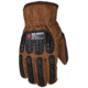 MCR Safety Leather Drivers Work Gloves, Kevlar Lined with TPR Back of Hand Protection, Keystone Thumb, Brown, X - Large, 36336KXL