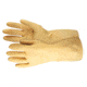 MCR Safety Long Canners Latex Gloves, 18 mil Thickness, 12in Length, Unlined Industry Standard Grade, Amber, Medium, 5180E