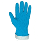 MCR Safety Long Flock Lined Rubber Latex Gloves, 18 mil Thickness, 12in Length, Industry Standard Grade, Blue, Medium, 5280B