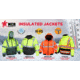 MCR Safety Luminator 2-in-1 Bomber Jacket with Removable Zip Out Fleece Liner, PU/Cotton Poly,ANSI Class 3, Attached Hide-Away Hood, Fluorescent Orange, L, BP2CL3OL
