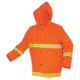 MCR Safety Luminator Series Reflective 3 Piece Waterproof Rain Suit, .35mm PVC/Poly, Orange, M, 2013RM