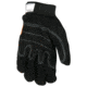 MCR Safety Mechanics Gloves, Reinforced Double Palm, Hi-Vis Back, Reflective Knuckle Strip and Fingertips, Black, X - Large, 911DPXL