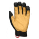 MCR Safety Mechanics Gloves, Synthetic Grain Deerskin Palm and Fingers, Gold, Large, MD100L