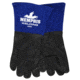 MCR Safety Memphis Welding Leather Welding Work Gloves, Premium Grain Goatkin Leather, Mig/Tig Welder, 5in Cuff, Black and Blue, Medium, 4860M
