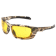 MCR Safety Mossy Oak Blades Swagger UD1 Series Camouflage Safety Glasses, Ultra Defense Ballistic Impact Protection, MAX6 Anti-fog Coating, Amber, One Size, MOUD114PF