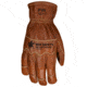 MCR Safety Mustang Leather Drivers Utility Work Gloves, Grain Goat Double Palm, Lined and Sewn with DuPont Kevlar, Wing Thumb, Brown, Large, MU3624KL
