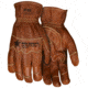 MCR Safety Mustang Leather Drivers Utility Work Gloves, Grain Goat Double Palm, Lined and Sewn with DuPont Kevlar, Wing Thumb, Brown, Large, MU3624KL
