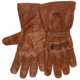 MCR Safety Mustang Leather Drivers Utility Work Gloves, Grain Goat Double Palm, Unlined, Sewn with DuPont Kevlar, Extended Gauntlet Cuff and Wing Thumb, Brown, X - Large, MU3624GXL