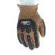 MCR Safety Mustang Utility Leather Drivers Work Gloves, Grain Goat Double Palm, Lined and Sewn with DuPont Kevlar, ANSI Impact Level 1 Back of Hand Protection, Chocolate, Large, MU3634KL
