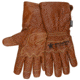 MCR Safety Mustang Utility Leather Work Gloves, Premium Grain Goatskin Double Palm, Fleece Lined with a Waterproof/Windproof Bladder, Sewn with DuPont Kevlar, Brown, Large, MU36211L