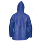 MCR Safety Navigator Series Waterproof Rain Jacket, .25mm TPU/Nylon, Attached Hood, Blue, L, 563JHL