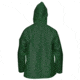 MCR Safety Navigator Series Waterproof Rain Jacket, .25mm TPU/Nylon, Attached Hood, Green, L, 568JHL