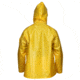 MCR Safety Navigator Series Waterproof Rain Jacket, .25mm TPU/Nylon, Attached Hood, Yellow, 2X, 560JHX2