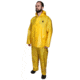 MCR Safety Navigator Series Waterproof Rain Jacket, .25mm TPU/Nylon, Attached Hood, Yellow, 2X, 560JHX2