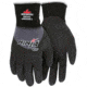 MCR Safety Ninja BNF Work Gloves, 15 Gauge Nylon/Spandex Shell, NFT Coated Over the Knuckle, Black/Gray, Large, N96793L