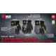 MCR Safety Ninja BNF Work Gloves, 15 Gauge Nylon/Spandex Shell, NFT Coated Over the Knuckle, Black/Gray, Large, N96793L